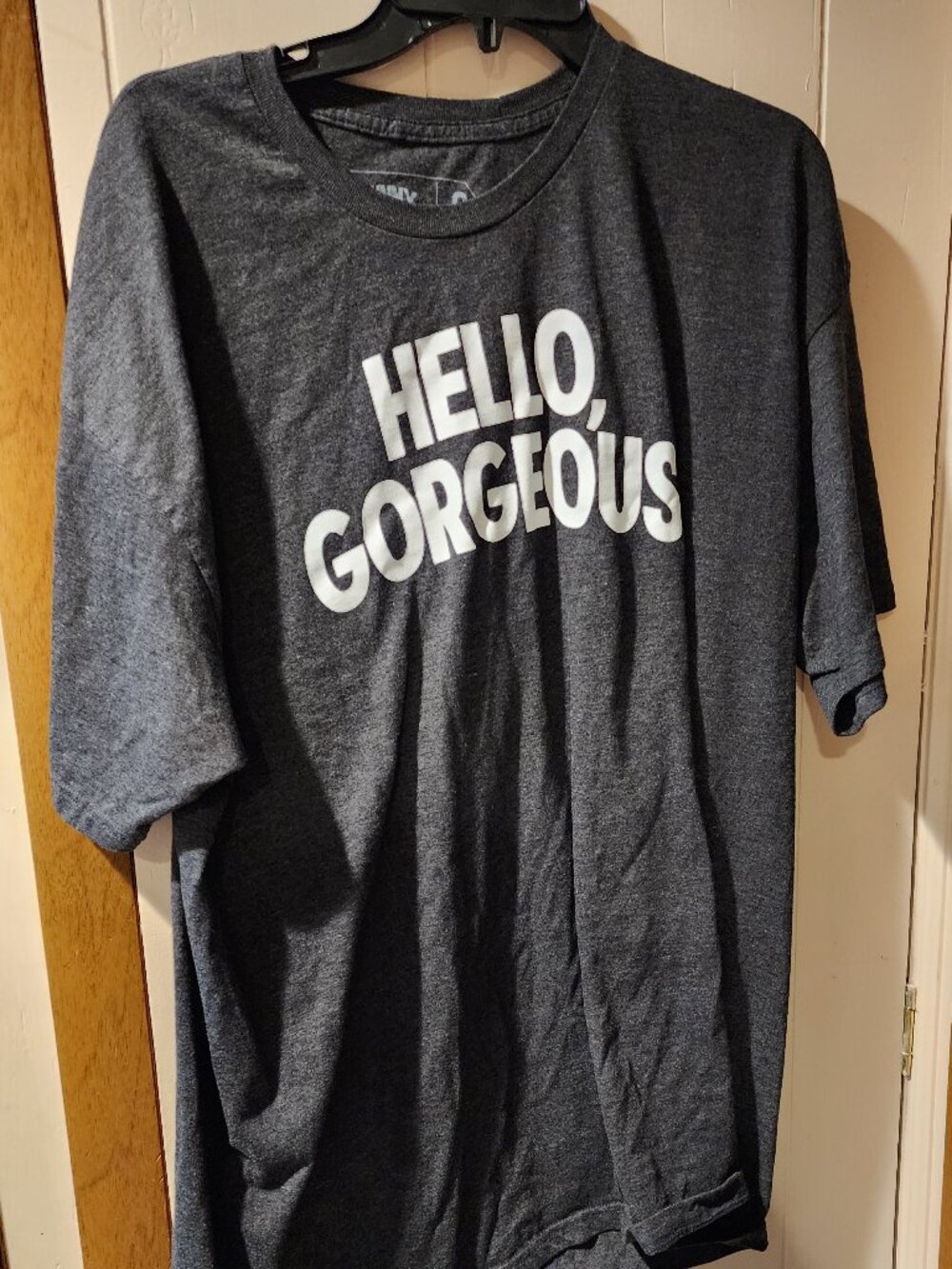 **Funny Girl Broadway “Hello Gorgeous” Graphic Tee | XL | Dark Gray**